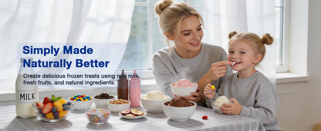 Machine à Crème Glacée 10-en-1 | Glace, Gelato, Sorbet & Smoothie Bowl en Quelques Minutes