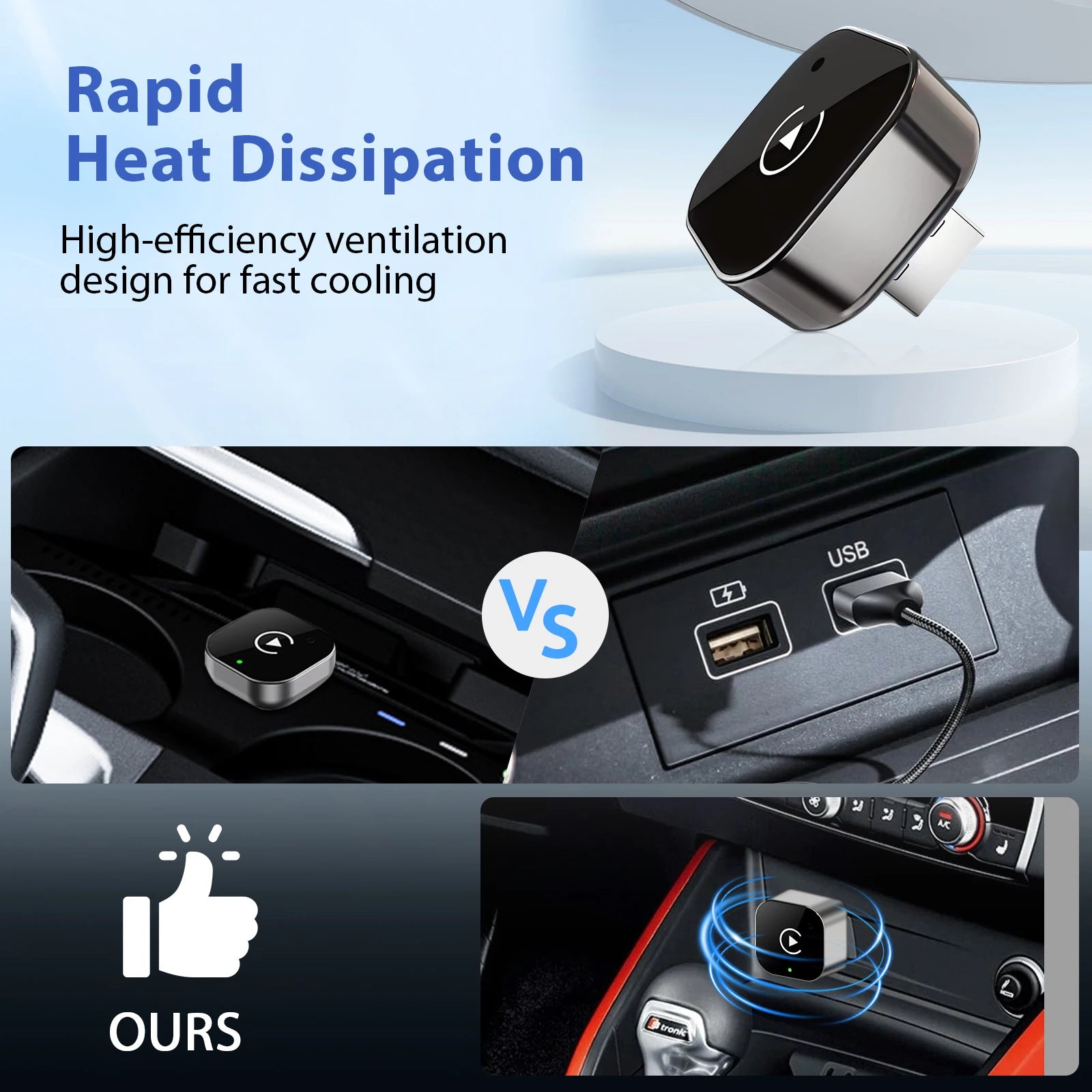 Clé CarPlay & Android Auto Sans Fil