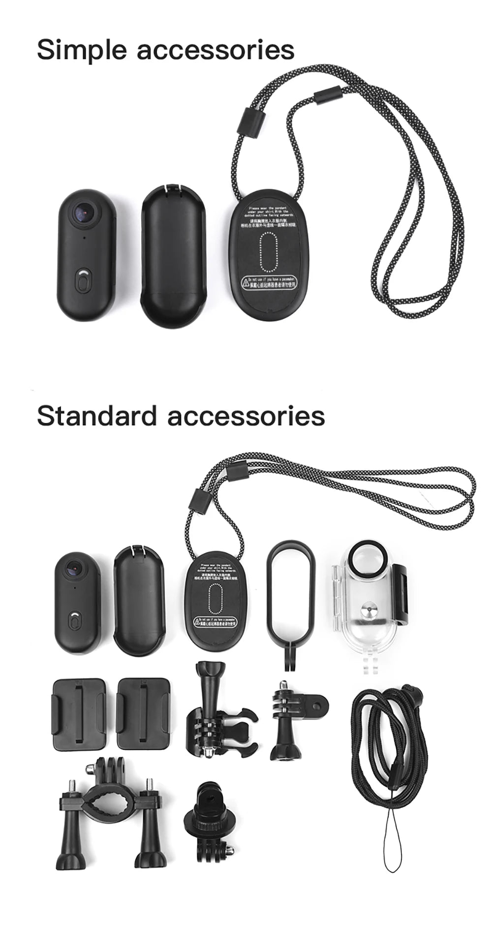 Mini caméra d'action 4K portable magnétique pour vlog, enregistreur corporel et pectoral, WiFi sans fil, étanche, pour casque, vélo et sports