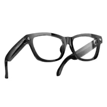 Lunettes connectées 4K IA | Caméra HD mains libres, Contrôle Vocal & Appels Bluetooth