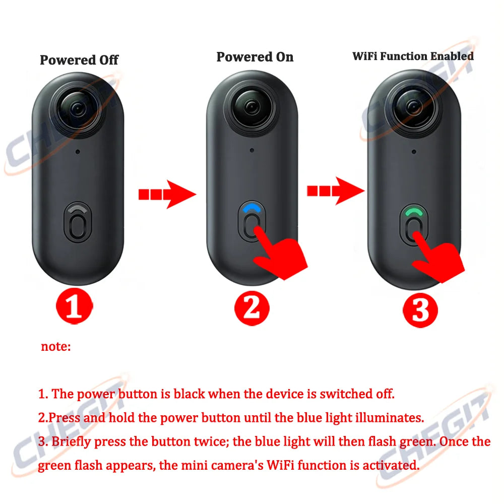 Mini caméra d'action 4K portable magnétique pour vlog, enregistreur corporel et pectoral, WiFi sans fil, étanche, pour casque, vélo et sports